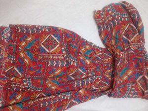 Vibrant kalamkari print tunic top