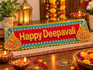 Happy Deepavali Decorative Sign