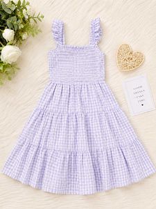 🌸 Lavender Gingham Tiered Dress 🌸