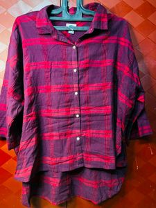 Chic Plaid Button-Up Shirt