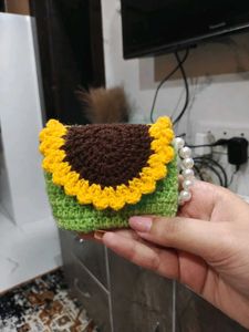 Crochet pouch