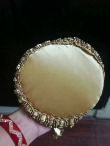 Golden Beaded Potli Bag