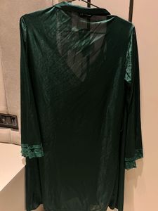 Satin Nightdress with Robe