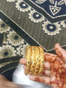 Elegant Gold Plated Bangles