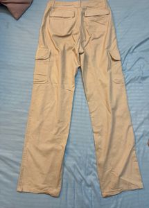 Women Khaki Cargo Pants