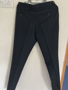 Guyana Solid Black Formal Trousers
