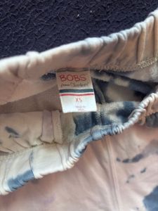 tie-dye joggers with elasticated waistband