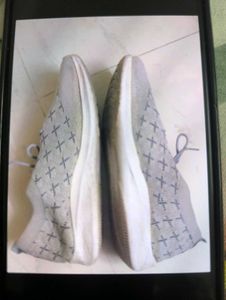Stylish Grey Knit Sneakers