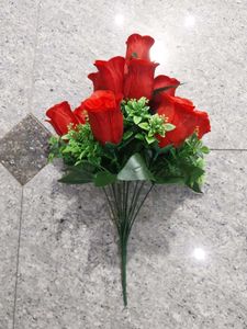 White Rose Artificial Flower Bouquet