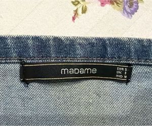 Madame denim crop top