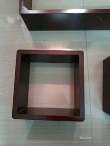Set of 3 Wooden Display Shelves