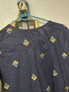 Stylish Navy Blue Kurta
