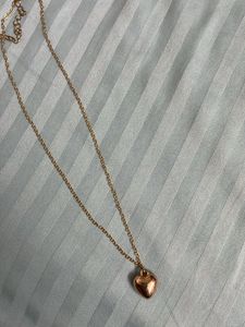 Gold Heart Pendant Necklace