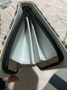 Eiffel Tower Print Wallet Clutch