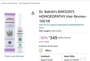 Dr. Bakshi's BAKSON'S HOMOEOPATHY Hair Reviver-100