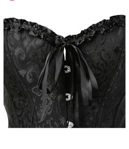 Black Vintage Corset Bustier