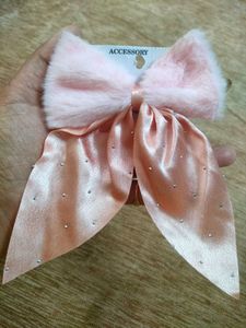 Cute Pink Bow &amp; Flower Hair Clips