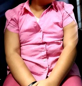 Pink Embroidered Short Sleeve Shirt