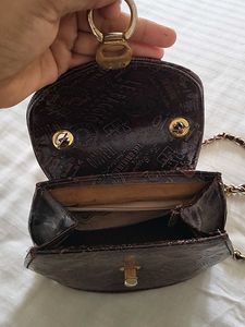 Vintage Embossed Small Shoulder Bag