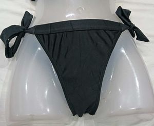Black Tie-🪔Side Bikini Bottom