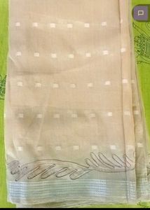 Elegant Peach Embroidered Saree