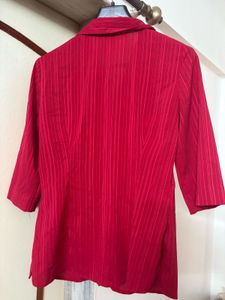Self Pattern Red Shirt