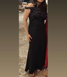 Elegant Black Off-Shoulder Maxi Dress