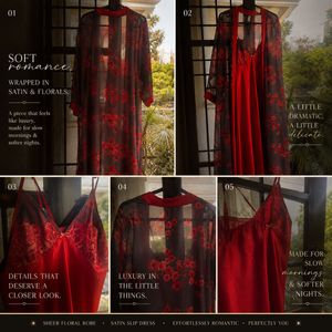 Luxury Loungewear with Floral Robe