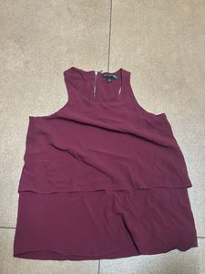 Banana Republic Burgundy Sleeveless Top