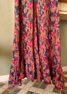 Floral Print Ethnic Gown jacket