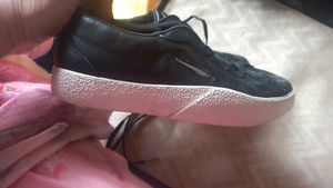 Puma Black Leather Sneakers