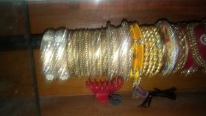 Exquisite Golden Bangles Set