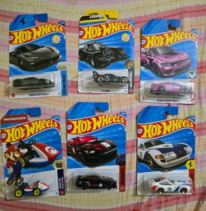 hotwheels slots 6 cars(most popular)