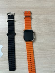 Smart Watch with Orange Band