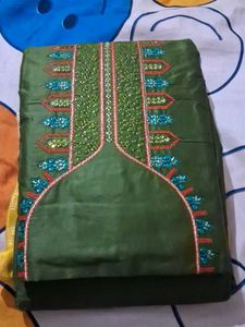 Unstiched Embroidered Kurta Set
