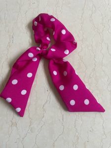 Style These Polka Dot Brand New Scarf Scrunchies