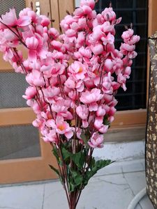 Artificial Pink Cherry Blossom Stems