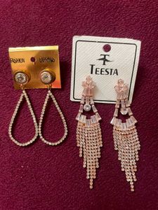 Stunning Rhinestone Drop Earrings Set