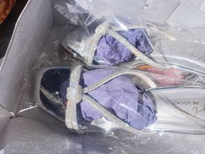 Jm looks Sparkly Silver Heels