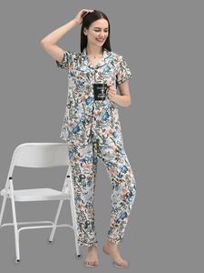 Women Floral Print Nightsuit