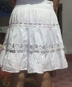 white skirt