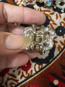 Two Rhinestone Hair Clips
