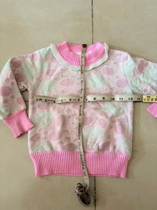 Cute Pink Baby Girl light woolen tshirt