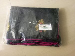Black Embroidery Work Sana Silk Saree