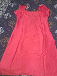 Pink Embroidered Kurta