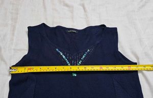 Anne Klein Embellished Knit Sleeveless Top
