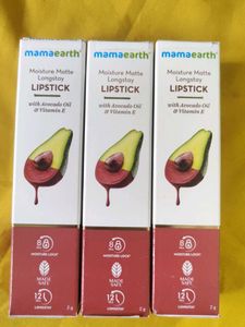 3+2 free Mamaearth Moisture Matte Longstay Lipstic