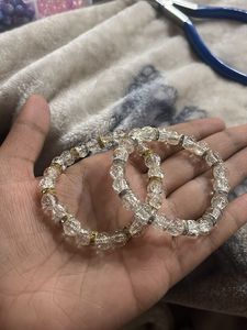 Crystal Beaded Bracelets (Set of 2)