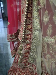 Red &amp; Gold Bridal Lehenga
