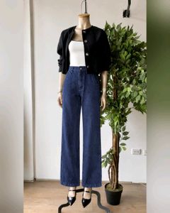 Wide Leg Denim Jeans